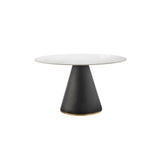 Geneva KD Ceramic Top 51" Round Dining Table