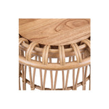 Galia Rattan Round End Table