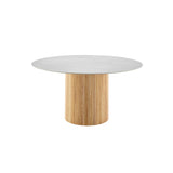 Ingrid KD Ceramic Top 59" Round Dining Table