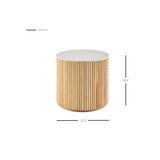 Ingrid Ceramic Round Side Table