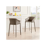 Callie Recycled Leather Counter Stool