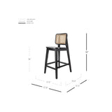 Maury Wood Counter Stool