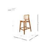 Maury Wood Counter Stool