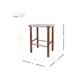 Elio Wood Counter Stool w/ Rope