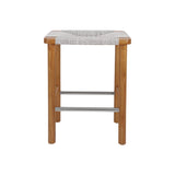 Elio Wood Counter Stool w/ Rope