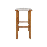 Elio Wood Counter Stool w/ Rope