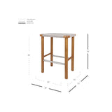 Elio Wood Counter Stool w/ Rope