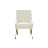 TOV Beatrix Velvet Side Chair - Gold