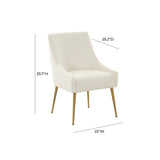 TOV Beatrix Velvet Side Chair - Gold