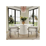 Pauline White Ash 62" Round Dining Table