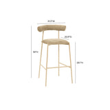 Liliana Velvet Bar Stool