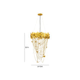 Butterfly Gold Chandelier