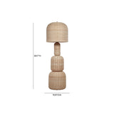 Kootu Natural Rattan Floor Lamp