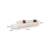 Fickle 3-Piece Chaise Modular Sofa