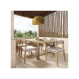 Gata Light Teak Outdoor Rectangular Dining Table