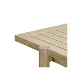 Gata Light Teak Outdoor Rectangular Dining Table