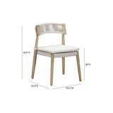 Gata Cream Outdoor Dining Chair - Set of 2