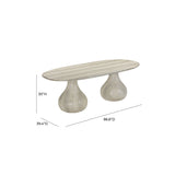 Smooch 87" Oval Dining Table