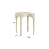 Skully Cream Textured Side Table