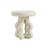 Maddie Cream Textured Side Table