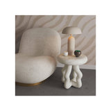 Maddie Cream Textured Side Table