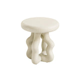 Maddie Cream Textured Side Table