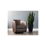 Sunpan Dax Swivel Club Chair