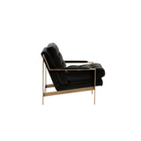 Sunpan Court Armchair - Antique Brass