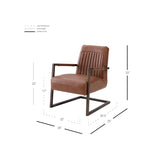 Jonah KD PU Arm Chair,