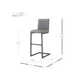 Ronan PU Bar Stool - Set of 2