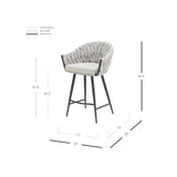 Fabian Fabric Counter Stool