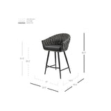 Fabian Fabric Counter Stool