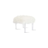 Scarlett KD Faux Fur Stool