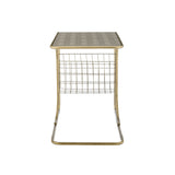 Zaire Faux Shagreen C-Side Table