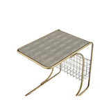 Zaire Faux Shagreen C-Side Table