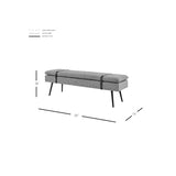 Zuney KD Fabric Bench