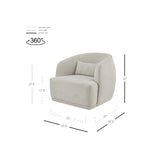 Steward Fabric Swivel Accent Chair