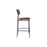 Moe's Sailor Bar Stool - Leather