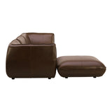 Moe's Zeppelin  Sectional - Leather Ottoman