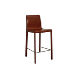 Gervin Recycled Leather Counter Stool - Set of 2