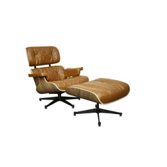 Grayson PU Lounge Chair and Ottoman