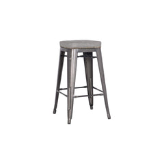 Metropolis Metal Backless Counter Stool - set of 4