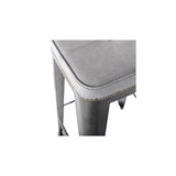 Metropolis Metal Backless Counter Stool - set of 4