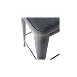 Metropolis Metal Backless Counter Stool - set of 4