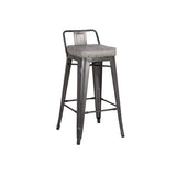 Metropolis Low Back Bar  Stool