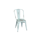 Metropolis Distressed Metal Side Chair - Set of 4