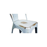 Metropolis Distressed Metal Side Chair - Set of 4