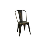 Metropolis Distressed Metal Side Chair - Set of 4