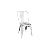 Metropolis Distressed Metal Side Chair - Set of 4