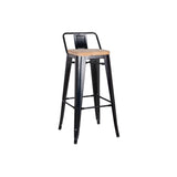 Metropolis Low Back Bar Stool - Set of 4